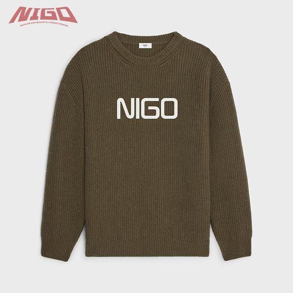 men's sweaters nigo 21ss cel wool oversized pullover sweater #nigo3132, White;black
men's sweaters nigo 21ss cel wool oversized pullover sweater #nigo3132, White;black