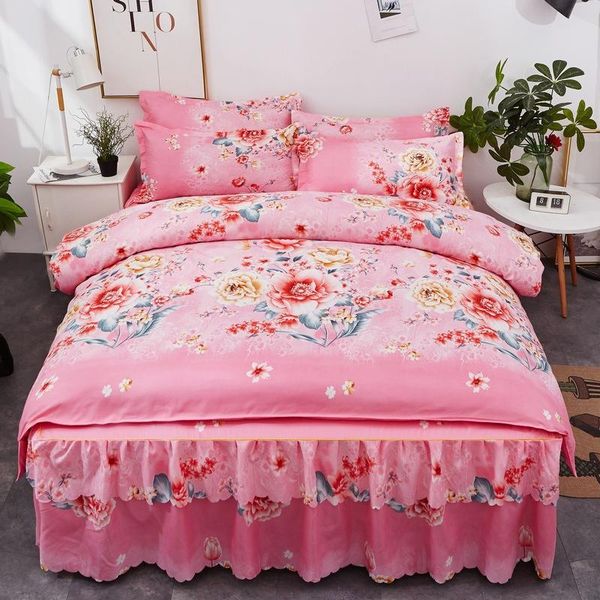 home textile printed comforter bedding set family bed skirt sheet polyester microfiber bedspread duvet cover pillowcase 4pcs sets
home textile printed comforter bedding set family bed skirt sheet polyester microfiber bedspread duvet cover pillowcase 4pcs sets