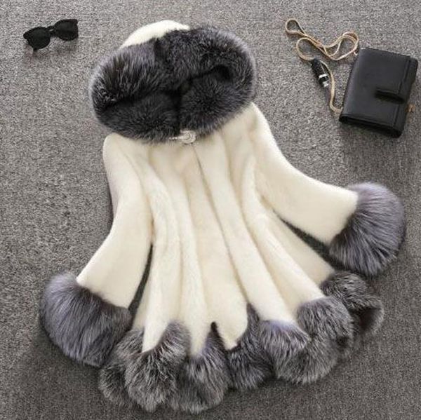 women's fur & faux women mink luxury long coats imitation jackets 2021 coat white gray outerwear with hat female thick jacket ins, Black
women's fur & faux women mink luxury long coats imitation jackets 2021 coat white gray outerwear with hat female thick jacket ins, Black