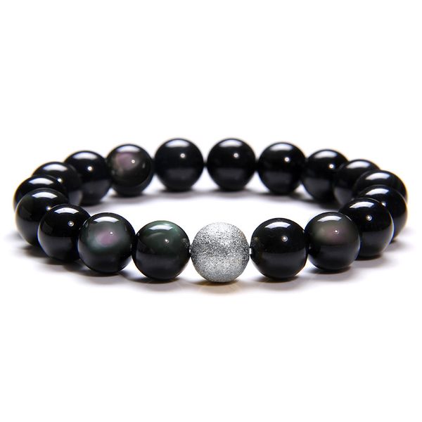 black obsidian bracelets pierre naturelle rainbow polished stone beads bracelets men healing energy silver color charm bangle
black obsidian bracelets pierre naturelle rainbow polished stone beads bracelets men healing energy silver color charm bangle