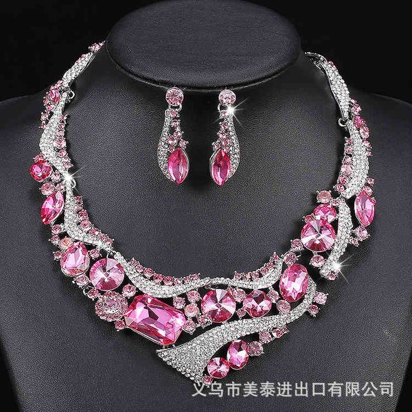 jewelry set bridal wedding dress accessories necklace earrings two-piece available in red and pink, Slivery;golden
jewelry set bridal wedding dress accessories necklace earrings two-piece available in red and pink, Slivery;golden