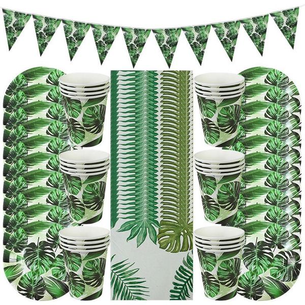 party favor 61pcs hawaiian luau decoration palm leaf tableware paper plate cup tropical summer birthday wedding decor
party favor 61pcs hawaiian luau decoration palm leaf tableware paper plate cup tropical summer birthday wedding decor