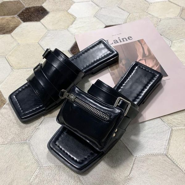 slippers black color women slipper metal buckle decor woman shoes low heel summer beach slides zipper embellished sandalias mujer
slippers black color women slipper metal buckle decor woman shoes low heel summer beach slides zipper embellished sandalias mujer