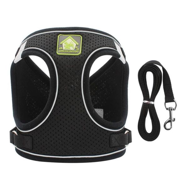 dog collars & leashes reflective breathable mesh pet harness and leash set puppy cat vest collar for outdoor walking arnés perro
dog collars & leashes reflective breathable mesh pet harness and leash set puppy cat vest collar for outdoor walking arnés perro