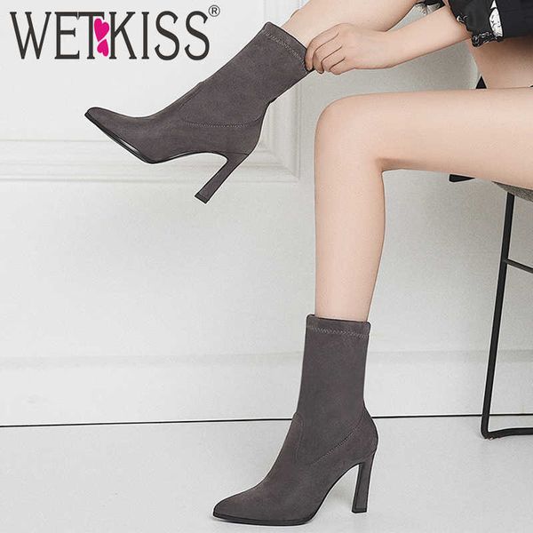 wetkiss stretch leopard boots women mid-calf boot winter shoes female high heels shoes ladies pointed toe elastic shoes 210630, Black
wetkiss stretch leopard boots women mid-calf boot winter shoes female high heels shoes ladies pointed toe elastic shoes 210630, Black