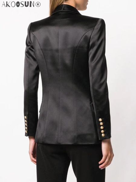 women's suits & blazers white balck satin effect shawl collar double breasted blazer gold buttoned front flap pocket woman 2021 quality, White;black
women's suits & blazers white balck satin effect shawl collar double breasted blazer gold buttoned front flap pocket woman 2021 quality, White;black