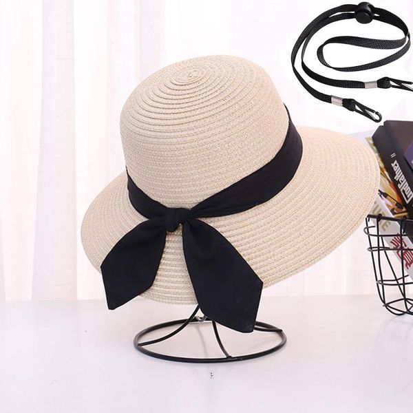 wide brim hats women's sunshade oversized eaves sun hat outdoor summer sunscreen dome beach girls black ribbon decorate straw cap, Blue;gray
wide brim hats women's sunshade oversized eaves sun hat outdoor summer sunscreen dome beach girls black ribbon decorate straw cap, Blue;gray