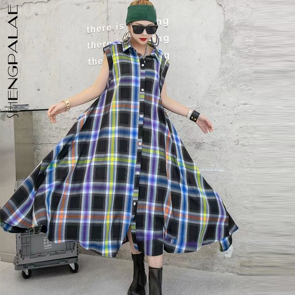 casual dresses vintage plaid shirt dress women's summer lapel single breasted sleeveless mid-calf dressed female f0c1, Black;gray
casual dresses vintage plaid shirt dress women's summer lapel single breasted sleeveless mid-calf dressed female f0c1, Black;gray