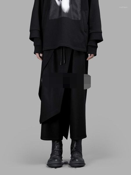 men's pants pant skirt casual wide leg spring and autumn black elastic waist irregular asymmetric fashion large size
men's pants pant skirt casual wide leg spring and autumn black elastic waist irregular asymmetric fashion large size
