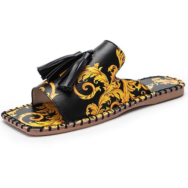 female slippers fashion brand tassels summer shoes beach retro slides flat slipper outdoor mules for woman, Black
female slippers fashion brand tassels summer shoes beach retro slides flat slipper outdoor mules for woman, Black