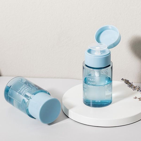 storage bottles & jars refillable push-type bottling push down empty pump dispenser bottle for nail polish and makeup remover blue cap
storage bottles & jars refillable push-type bottling push down empty pump dispenser bottle for nail polish and makeup remover blue cap