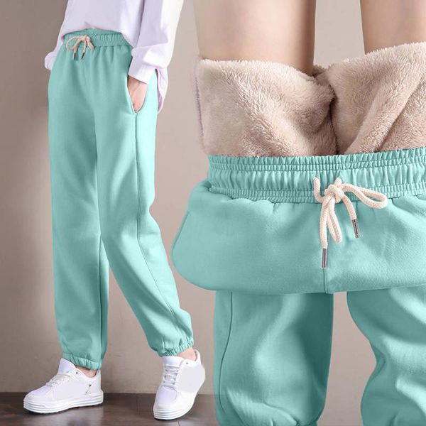 women's pants & capris fashion thickening fleece drawstring sweatpants women elastic waist autumn winter warm female white pink casual, Black;white
women's pants & capris fashion thickening fleece drawstring sweatpants women elastic waist autumn winter warm female white pink casual, Black;white