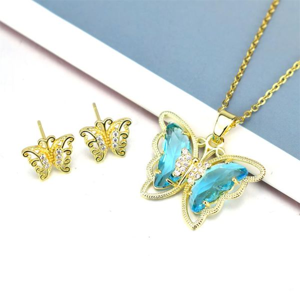 earrings & necklace 2021 fashion hollow glass crystal butterfly set ladies anniversary gift luxury, Silver
earrings & necklace 2021 fashion hollow glass crystal butterfly set ladies anniversary gift luxury, Silver