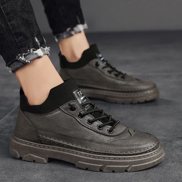 2021 autumn and winter men's martin boots leisure british high helper work motorcycle fashion shoes, Black
2021 autumn and winter men's martin boots leisure british high helper work motorcycle fashion shoes, Black