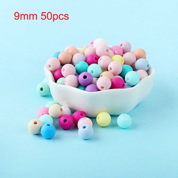 50pcs 9mm silicone beads pearl food grade teething diy bpa jewelry pacifier chain baby teether molar toys
50pcs 9mm silicone beads pearl food grade teething diy bpa jewelry pacifier chain baby teether molar toys