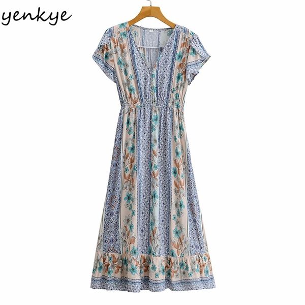 holiday summer dress women floral print v neck short sleeve vestido mujer a-line midi casual boho plus size 210514, Black;gray
holiday summer dress women floral print v neck short sleeve vestido mujer a-line midi casual boho plus size 210514, Black;gray