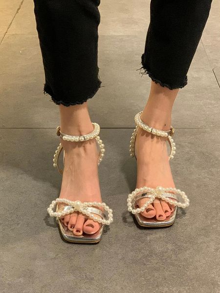 clear heels female sandal comfort shoes for women all-match 2021 summer med girls pearl high fashion beige block bow dress, Black
clear heels female sandal comfort shoes for women all-match 2021 summer med girls pearl high fashion beige block bow dress, Black