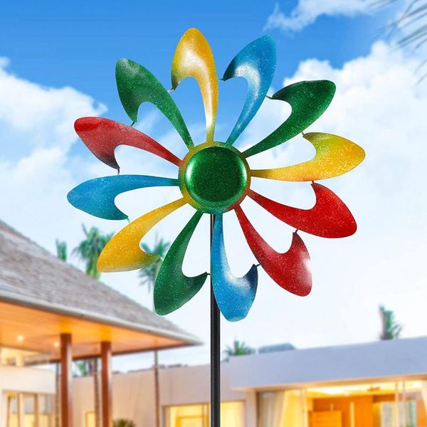 novelty items windmill garden decor colorful 12 leaf metal wind spinner sculpture for yard art decoration patio
novelty items windmill garden decor colorful 12 leaf metal wind spinner sculpture for yard art decoration patio