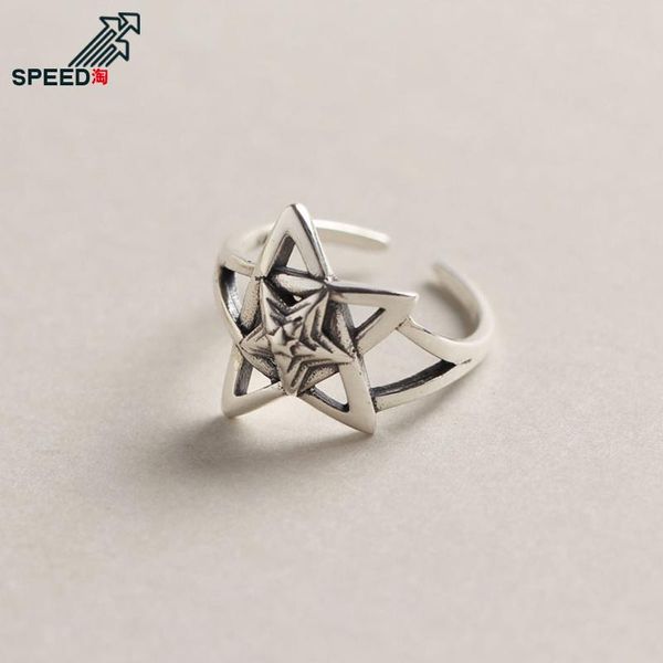 cluster rings geometric star personality hipster ring korean version 925 silver retro five-pointed index finger female, Golden;silver
cluster rings geometric star personality hipster ring korean version 925 silver retro five-pointed index finger female, Golden;silver