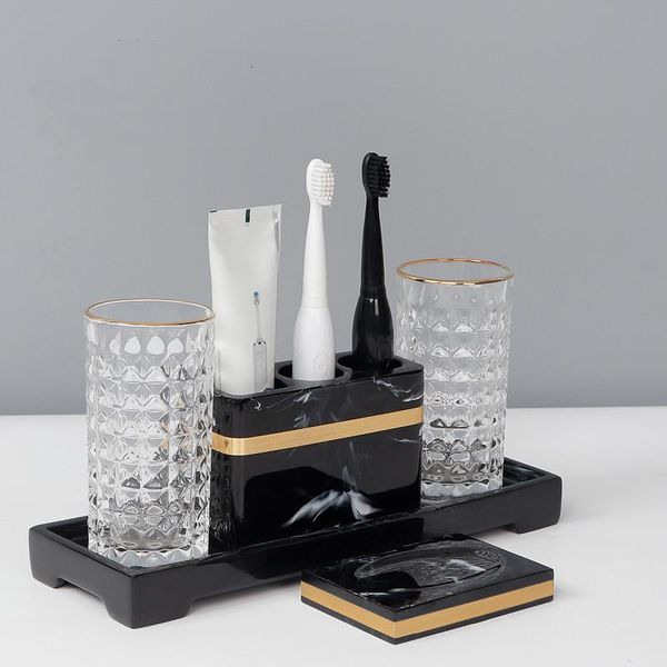 bath accessory set bathroom supplies marble pattern resin lotion bottle soap dish toothbrush holder household decoration accessories
bath accessory set bathroom supplies marble pattern resin lotion bottle soap dish toothbrush holder household decoration accessories
