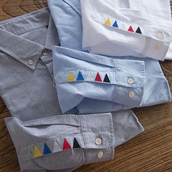 men's casual shirts embroidery oxford shirt slim leisure shellort long sleeve japanese streetwear autumn men clothing, White;black
men's casual shirts embroidery oxford shirt slim leisure shellort long sleeve japanese streetwear autumn men clothing, White;black