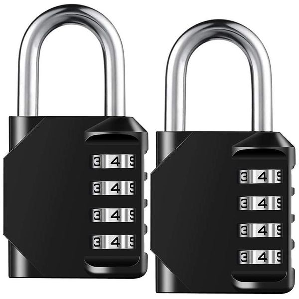 combination lock resettable 4-digit padlock with combination, waterproof and heavy duty 2 pack smart
combination lock resettable 4-digit padlock with combination, waterproof and heavy duty 2 pack smart