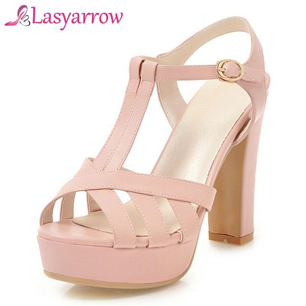 lasyarrow women sandals black white peep toe gladiator summer shoes woman thick high heel size 32-43 rm471
lasyarrow women sandals black white peep toe gladiator summer shoes woman thick high heel size 32-43 rm471