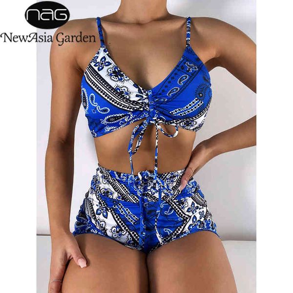 newasia print swimwear women tie up drawstring high waist swimsuit padding ruched 2 piece set beach party brazilian bikini 210413, White;black
newasia print swimwear women tie up drawstring high waist swimsuit padding ruched 2 piece set beach party brazilian bikini 210413, White;black