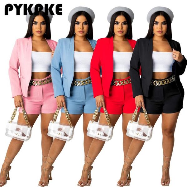 women's tracksuits set long sleeve blazer and shorts suit autumn office lady elegant tracksuit two piece fitness outfits, Gray
women's tracksuits set long sleeve blazer and shorts suit autumn office lady elegant tracksuit two piece fitness outfits, Gray