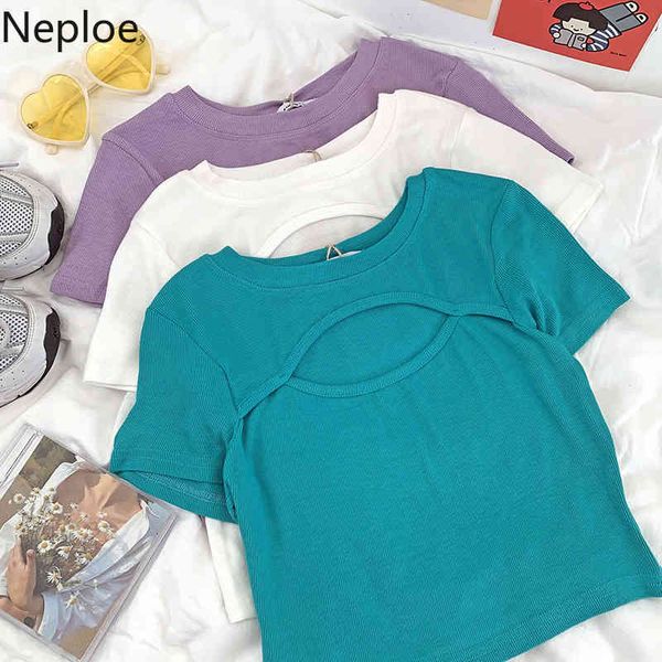 neploe vintage shirts for women hollow out solid color tshirts o-neck slim short tees summer fashion t-shirts mujer 210422, White
neploe vintage shirts for women hollow out solid color tshirts o-neck slim short tees summer fashion t-shirts mujer 210422, White