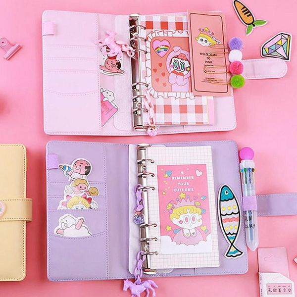 mini portable faux leather journal notebook diary planner with combination lock notepads, Purple;pink
mini portable faux leather journal notebook diary planner with combination lock notepads, Purple;pink