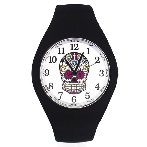wristwatches ghost flower skull skeleton halloween gift fashion men women sport soft silicone strap quartz wrist watch, Slivery;brown
wristwatches ghost flower skull skeleton halloween gift fashion men women sport soft silicone strap quartz wrist watch, Slivery;brown