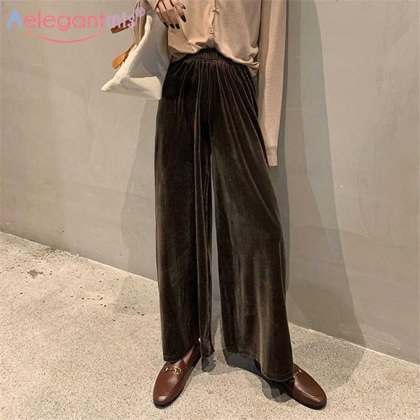 aelegantmis plus size loose velvet wide leg pants women corduroy elastic high waist female soft warm casual trousers 5xl 210607, Black;white
aelegantmis plus size loose velvet wide leg pants women corduroy elastic high waist female soft warm casual trousers 5xl 210607, Black;white