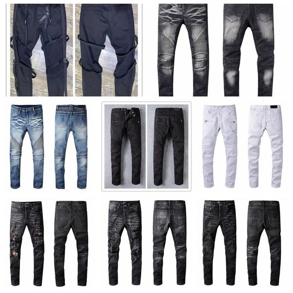 men jeans designer bags slim-leg hole mid straight jean pattren casual mens hoodies sweater t shirt jacket pants tracksuit zipper highs stre, Blue
men jeans designer bags slim-leg hole mid straight jean pattren casual mens hoodies sweater t shirt jacket pants tracksuit zipper highs stre, Blue