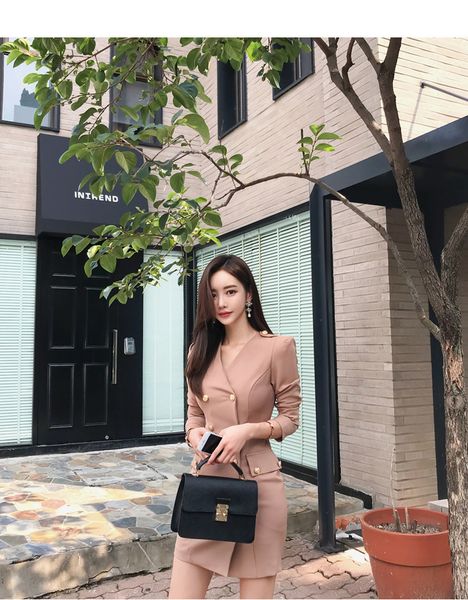 women's suits & blazers mujer double-breasted brooch ol blaser jacket coat autumn runway long sleeve black casaco sui, White;black
women's suits & blazers mujer double-breasted brooch ol blaser jacket coat autumn runway long sleeve black casaco sui, White;black