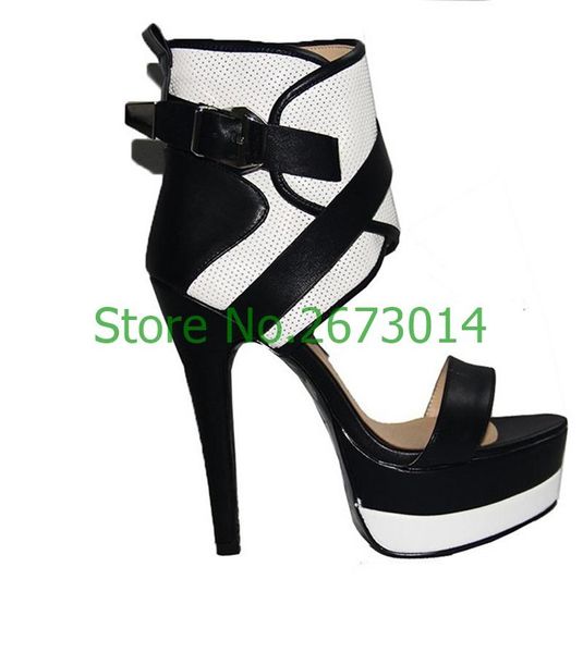 sandals ladies footwear luxury hollow metal gladiator open toe high platform shoes stiletto high heels, Black
sandals ladies footwear luxury hollow metal gladiator open toe high platform shoes stiletto high heels, Black