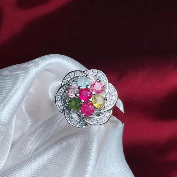 cluster rings natural tourmaline 925 sterling silver ring for women romantic flower wedding engagement jewelry women's high, Golden;silver
cluster rings natural tourmaline 925 sterling silver ring for women romantic flower wedding engagement jewelry women's high, Golden;silver
