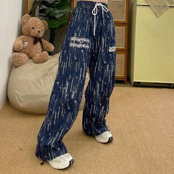 women's jeans homemade street hip hop handsome ripped boyfriend bf dad loose large straight tube woman, Blue
women's jeans homemade street hip hop handsome ripped boyfriend bf dad loose large straight tube woman, Blue