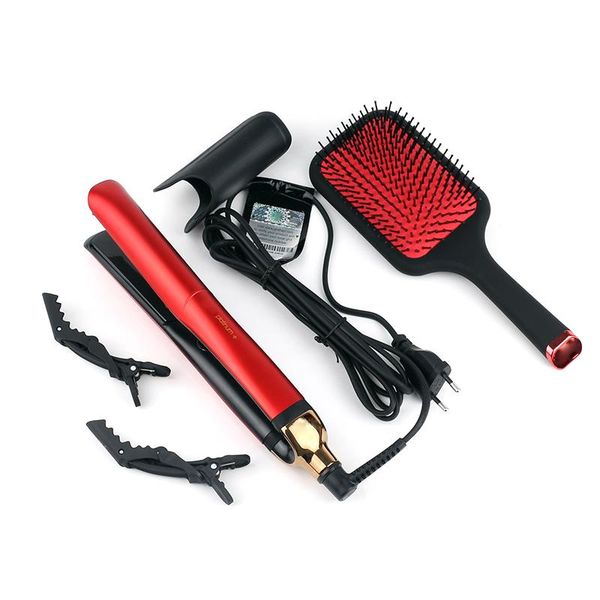 platinum+ hair straightener professional smart styler ultimate bold red limited edition flat hair iron straightener set with brushes salon s, Black
platinum+ hair straightener professional smart styler ultimate bold red limited edition flat hair iron straightener set with brushes salon s, Black