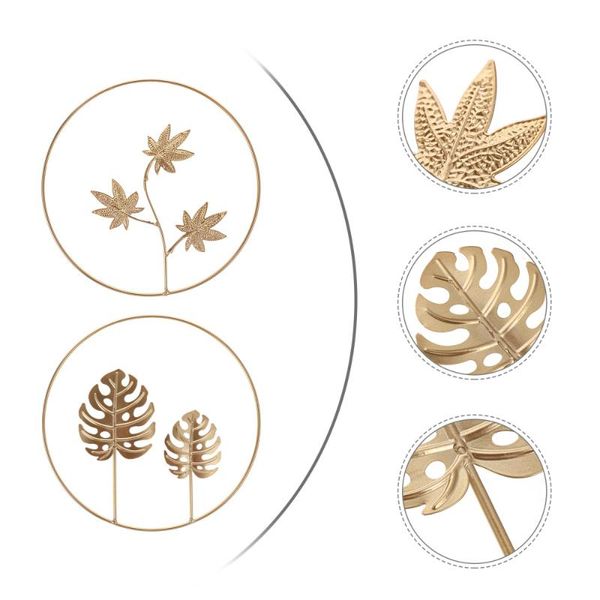 decorative objects & figurines 2pcs nordic style wall decor golden round iron leaf ornaments furnishing
decorative objects & figurines 2pcs nordic style wall decor golden round iron leaf ornaments furnishing