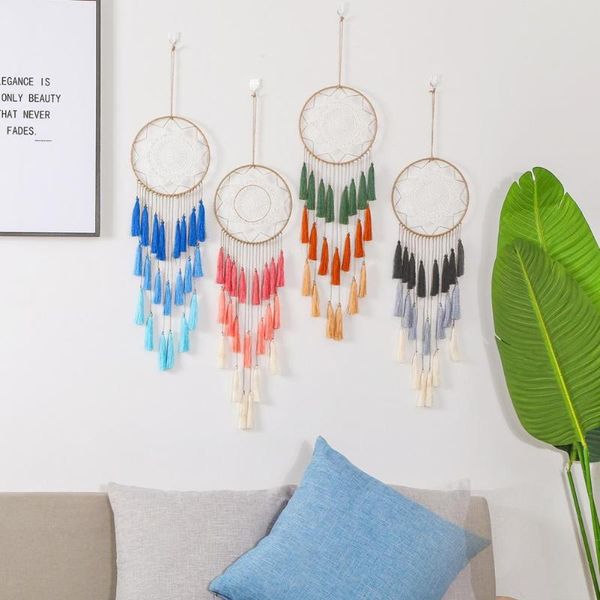 decorative objects & figurines round handmade wall hanging wind chime dream catcher with tassel home decor christmas room decoration girls k
decorative objects & figurines round handmade wall hanging wind chime dream catcher with tassel home decor christmas room decoration girls k