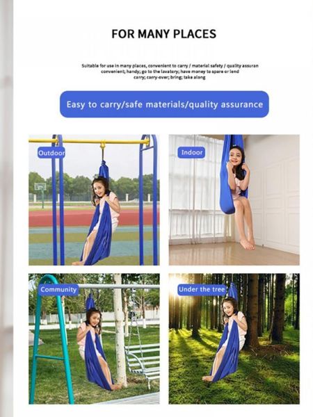 sleeping bags indoor children's swing outdoor hammock hanging chair nylon mesh soft 280 * 150cm black (with connecting ring) ring 2021
sleeping bags indoor children's swing outdoor hammock hanging chair nylon mesh soft 280 * 150cm black (with connecting ring) ring 2021