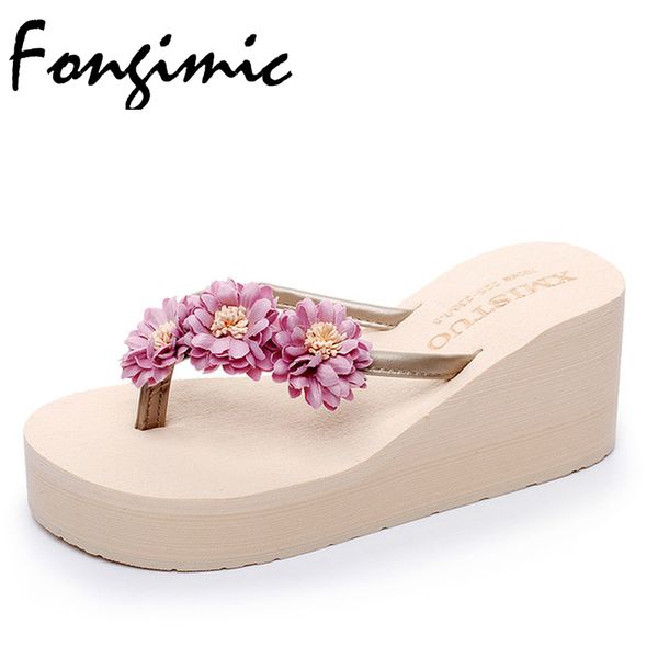 fongimic bohemia flowers women slippers beach flip flops thick bottom summer sho color wedg, Black
fongimic bohemia flowers women slippers beach flip flops thick bottom summer sho color wedg, Black