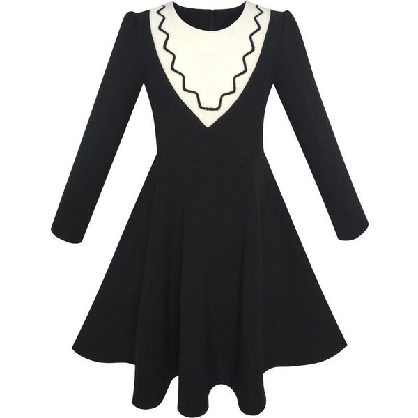 girl's dresses girls dress back school uniform long sleeve black 2021 summer princess wedding party children clothes size 6-12, Red;yellow
girl's dresses girls dress back school uniform long sleeve black 2021 summer princess wedding party children clothes size 6-12, Red;yellow