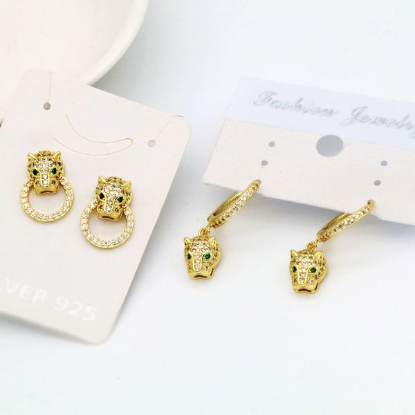 womens personality 18k gold plated animal charm leopard stud earring micro pave zirconia jewelry, Golden
womens personality 18k gold plated animal charm leopard stud earring micro pave zirconia jewelry, Golden