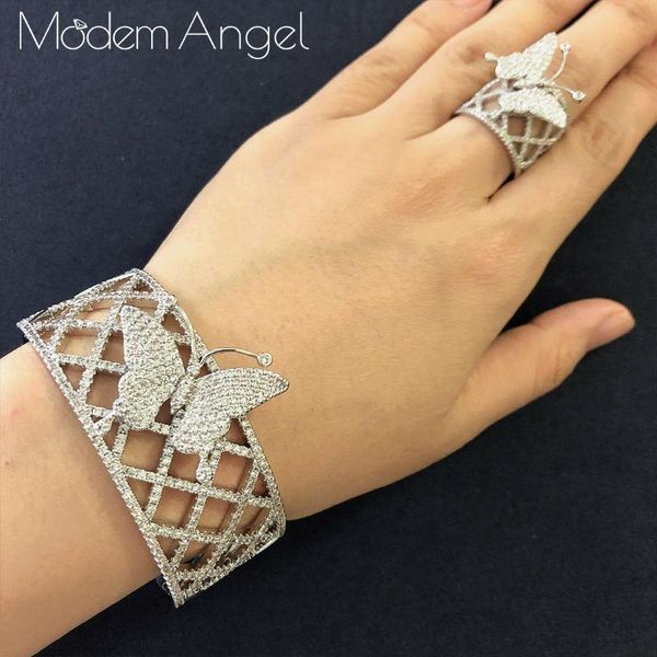 earrings & necklace modemangel luxury geometric butterfly bangle ring set fashion jewelry sets for women wedding engagement brincos para as, Silver
earrings & necklace modemangel luxury geometric butterfly bangle ring set fashion jewelry sets for women wedding engagement brincos para as, Silver