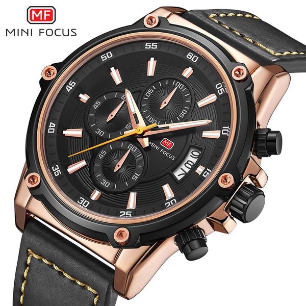wristwatches mini focus fashion quartz watch men waterproof leather strap chronograph male wristwatch sport mens watches top, Slivery;brown
wristwatches mini focus fashion quartz watch men waterproof leather strap chronograph male wristwatch sport mens watches top, Slivery;brown