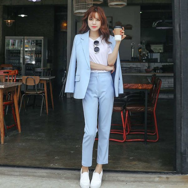 women's suits autumn women's korean fashion temperament slim small jacket wild pants 210527, White
women's suits autumn women's korean fashion temperament slim small jacket wild pants 210527, White