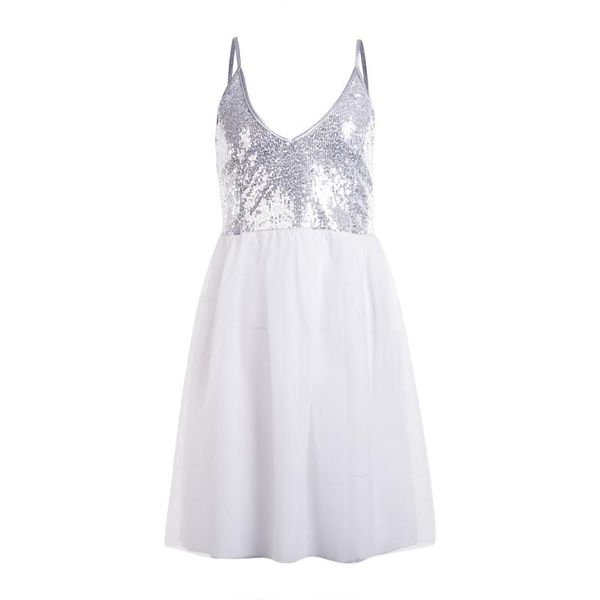 women silver formal white layers mesh deep v-neck low cut sequin club wear evening party midi princess dress casual dresses, Black;gray
women silver formal white layers mesh deep v-neck low cut sequin club wear evening party midi princess dress casual dresses, Black;gray