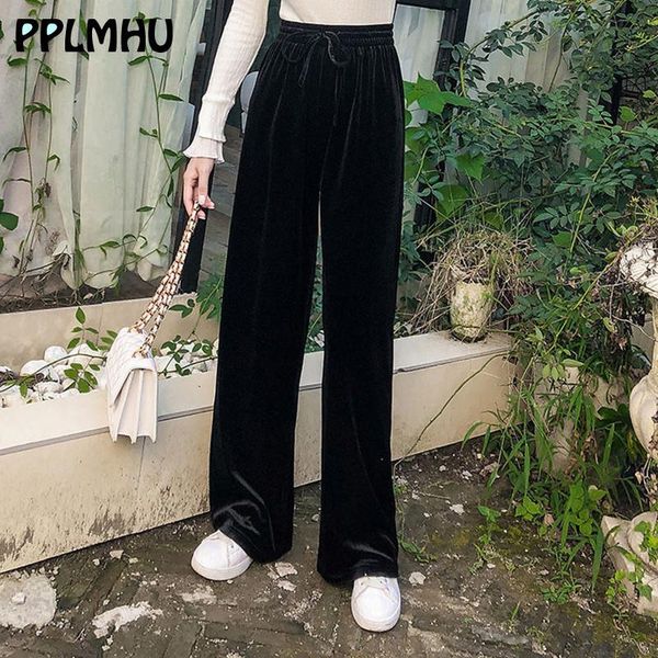 women's pants & capris winter warm drawstring thicken velvet wide leg women casual plus size high waist streetwear straight sweatpants, Black;white
women's pants & capris winter warm drawstring thicken velvet wide leg women casual plus size high waist streetwear straight sweatpants, Black;white
